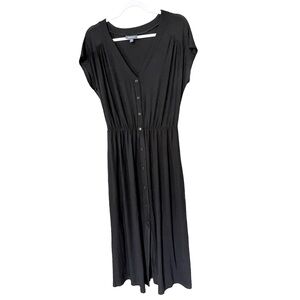 MODCLOTH Button Down Cap sleeve MIDI Dress